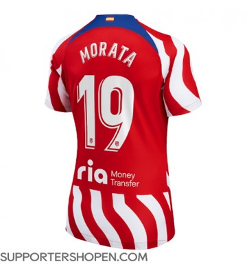 Atletico Madrid Alvaro Morata #19 Hemma Matchtröja Dam 2022-23 Kortärmad